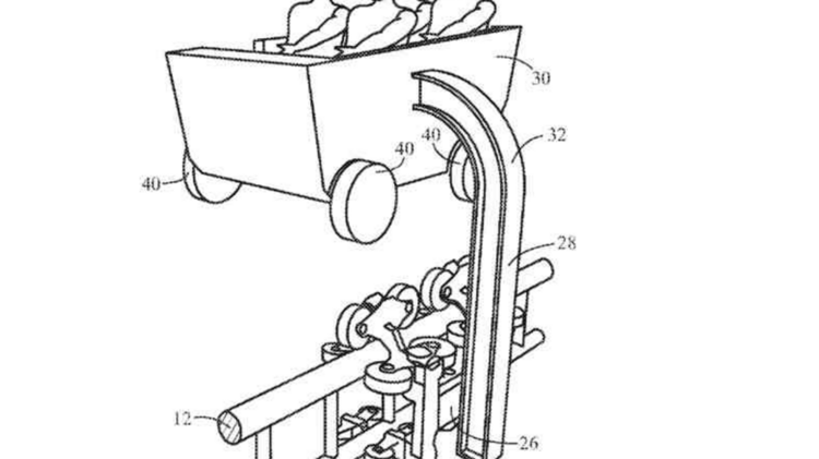 The boom coaster patent gives a look at how a arm system can control a car that may appear to be on a track system.