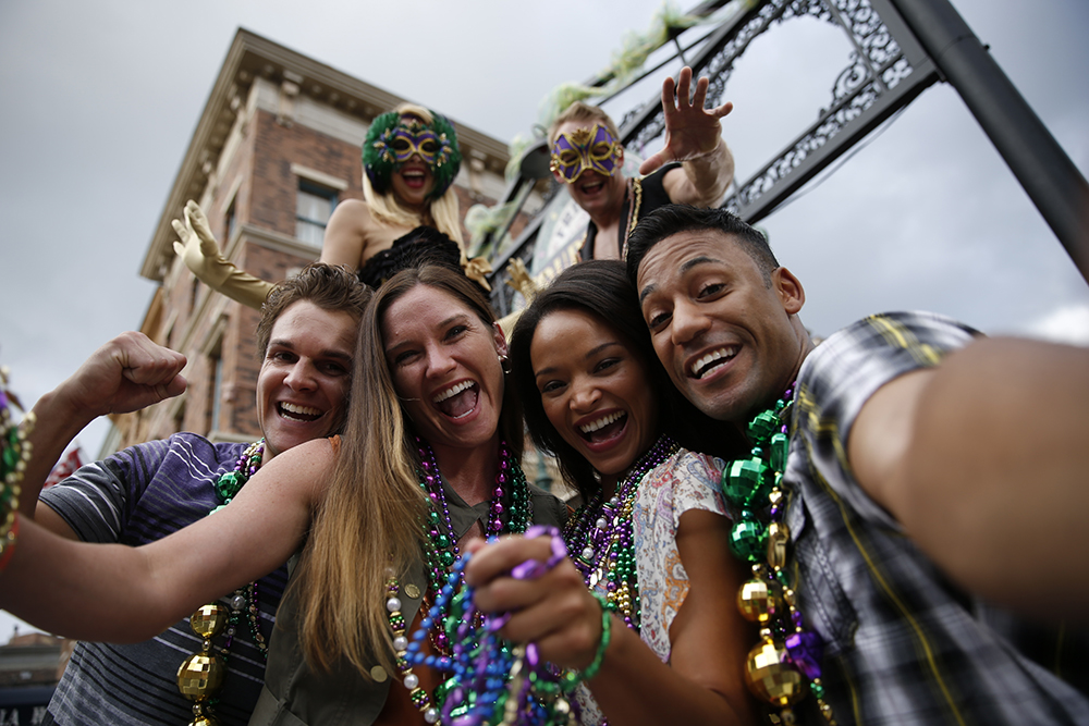 Mardi Gras 2015 Party Goers