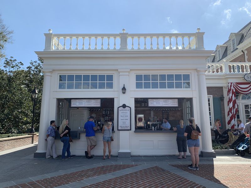 A new walk-up outdoor bar is part of the new Regal Eagle at Epcot. 