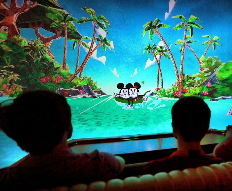 Guests get a first-look at Mickey & Minnie’s Runaway Railway at Disney's Hollywood Studios.